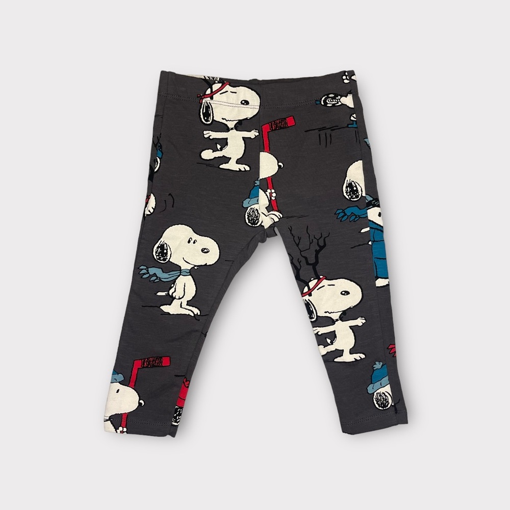 Zara x Peanuts Winter Snoopy Print Pants